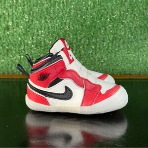 Nike Air Jordan 1 Crib Bootie Chicago Lost & Found AT3745-612 Toddler Size 4C